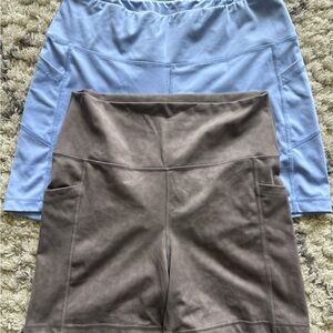 Yogalicious Lux Blue and Gray Leggings